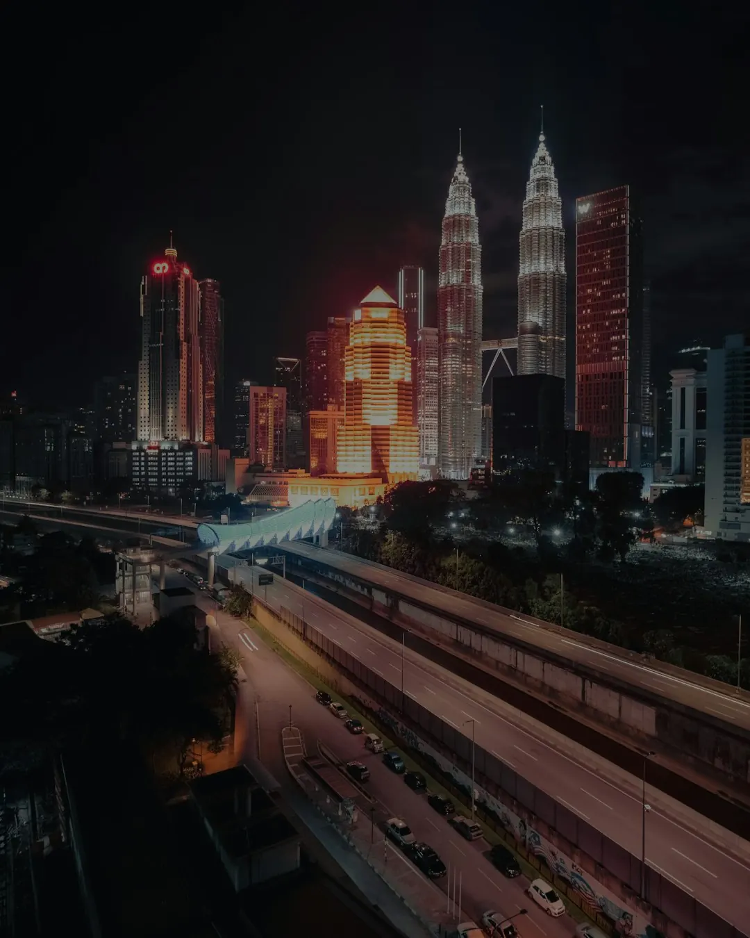 Kuala Lumpur skyline at night